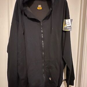 Berne Heritage Thermal-Lined Black Zip-Up Hoodie NWT 5X Tall